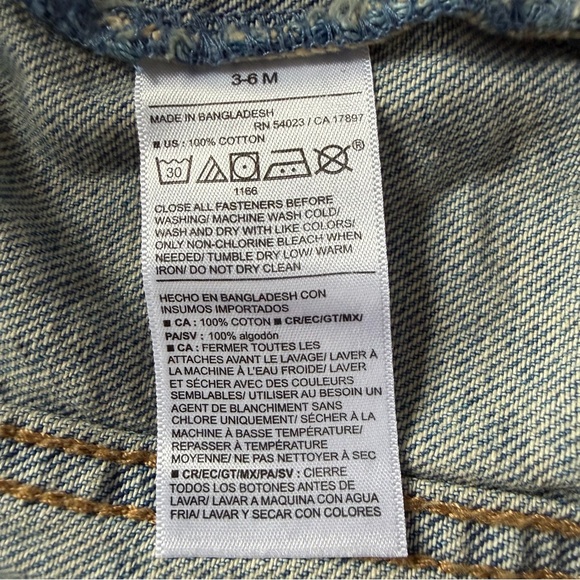 Old Navy Baby Blue Jean Jacket 3-6 month - Picture 5 of 7